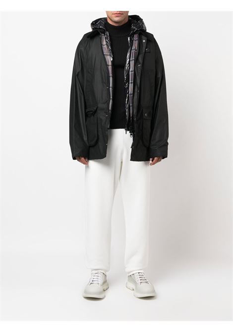 piumino nero cerato con imbottitura in piuma Wight MONCLER 1952 | WIGHT 1A000-34-M2146999